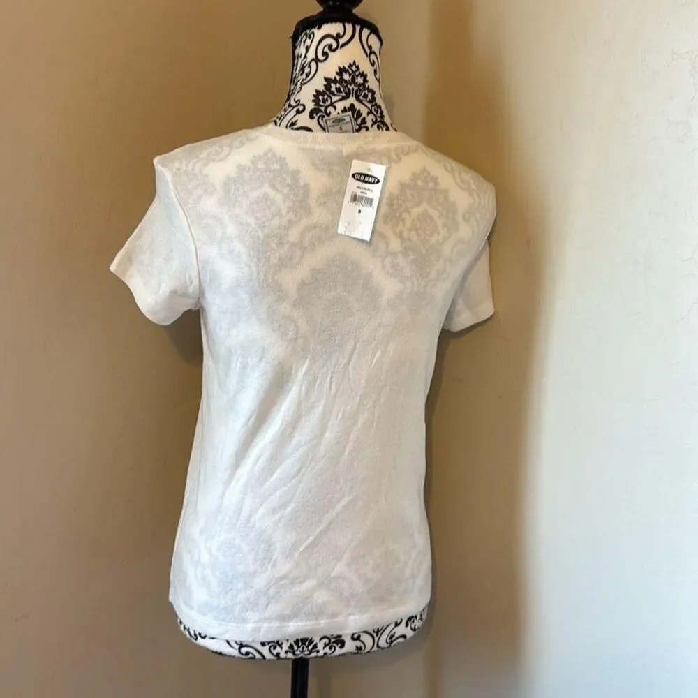 Orange and White T-shirt